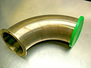  Codo de 90 grados 304 acero inoxidable 3" abrazadera montaje,    - Imagen 1 de 4