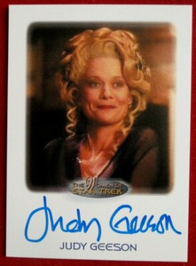 STAR TREK: Voyager - JUDY GEESON - Hand-Signed Autograph Card - LIMITED EDITION