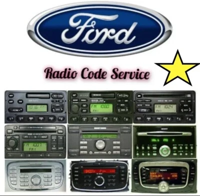 CODICE SBLOCCO AUTORADIO FORD SERIE V, M; Sony, Visteon, 6000 CD - Immagine 1 di 4