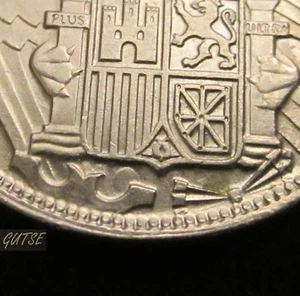 *GUTSE* FRANCO-657, 25 PESETAS 1957*69, ERROR (6a), REPINTADA, SIN CIRCULAR - Bild 1 von 1
