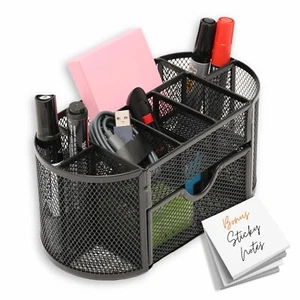 Stifthalter Schreibtisch Organizer - 9 Fächer Bleistifthalter Schreibtisch Organizer mit D... - Bild 1 von 8