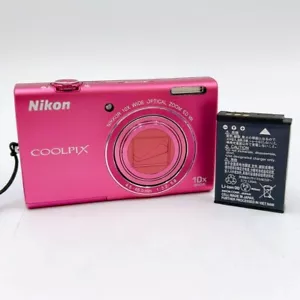 Nikon COOLPIX S6200 Pink Digital Camera 16.0MP 10x Optical Zoom From JAPAN - Picture 1 of 11