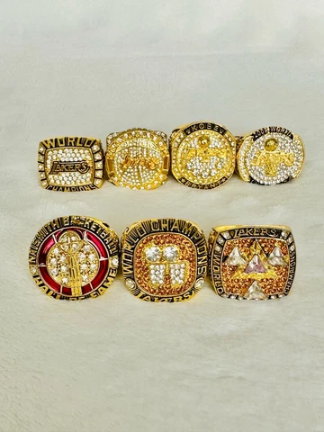 7 Pcs Los Angeles Lakers Kobe Bryant Ultimate Ring Collection Set, USA SHIP Cover