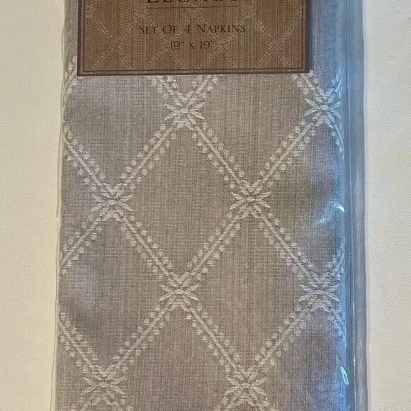 "Juego de 4 servilletas de cena premium 100 % algodón Legacy hojas de laurel 19"" X 19""" Foto 1 de 1