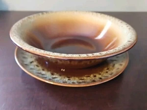 Vintage USA Carefree Ironstone by Canonsburg Bowl And Plate - Picture 1 of 15