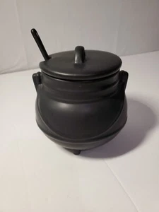 Harry Potter Cauldron  Mug With Spoon And Lid Black Ceramic - Picture 1 of 5