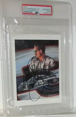 DALE EARNHARDT AUTOGRAPHED 4.5"X6" PRINT CERTIFIED AUTO BY PSA/DNA AWESOME RARE - Image 1 of 4