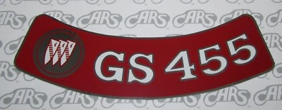 1970-1975 Buick GS 455 Air Cleaner Decal. OEM #1234652. Skylark GSX Riviera - Image 1 of 2