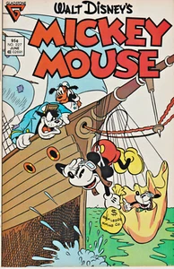 WALT DISNEY'S MICKEY MOUSE #227 PIRATE SHIP COVER GLADSTONE 1987 NICE!!! - Picture 1 of 2