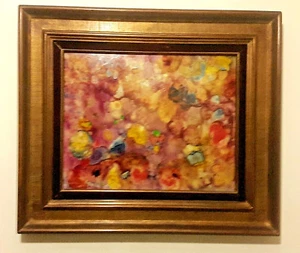 Antique Michael Painted Ceramic Tile (1970) Delf Cadres D'Art. FRANCE. - Picture 1 of 6