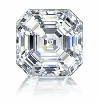 EGL Lab-created Loose Diamond 1.30 Carat H / VVS2 Asscher Cut 5.9 mm R5 - Image 1 of 4