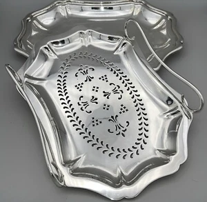 Juego de Bandeja y Escurridor Vintage Plateado 30cm Ancho 22cm Profundidad - Imagen 1 de 19