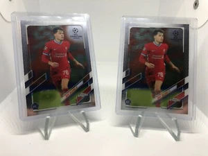 2021 Topps Chrome UEFA Neco Williams RC Rookie Base #94 Lot of 2 Liverpool - Picture 1 of 2