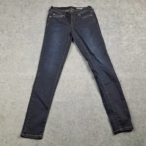 Aeropostale Jeggings Womens 4 Regular Blue Dark Wash Mid Rise - Picture 1 of 13