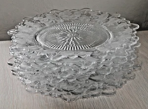 Vintage CAMBRIDGE GLASS Blossom Time Etch 8" Salad Plate on Martha Blank (8) - Picture 1 of 4