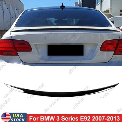 Alerón de maletero negro brillante estilo M3 para BMW 2007-2014 E92 325i 335i M3 cupé Foto 1 de 4