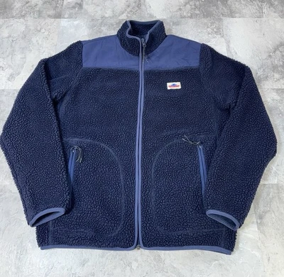 Penfield Blue Mattawa Deep Pile Fleece Full Zip Jacket Navy Blue Men’s Size M - Image 1 of 4