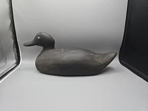 Antique Duck Decoy Black 15 Inch - Picture 1 of 24