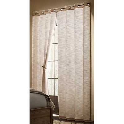ALLEN + ROTH 50" X 84" Snow Blackout Thermal Grommet Single Curtain Panel - NEW! - Image 1 of 4
