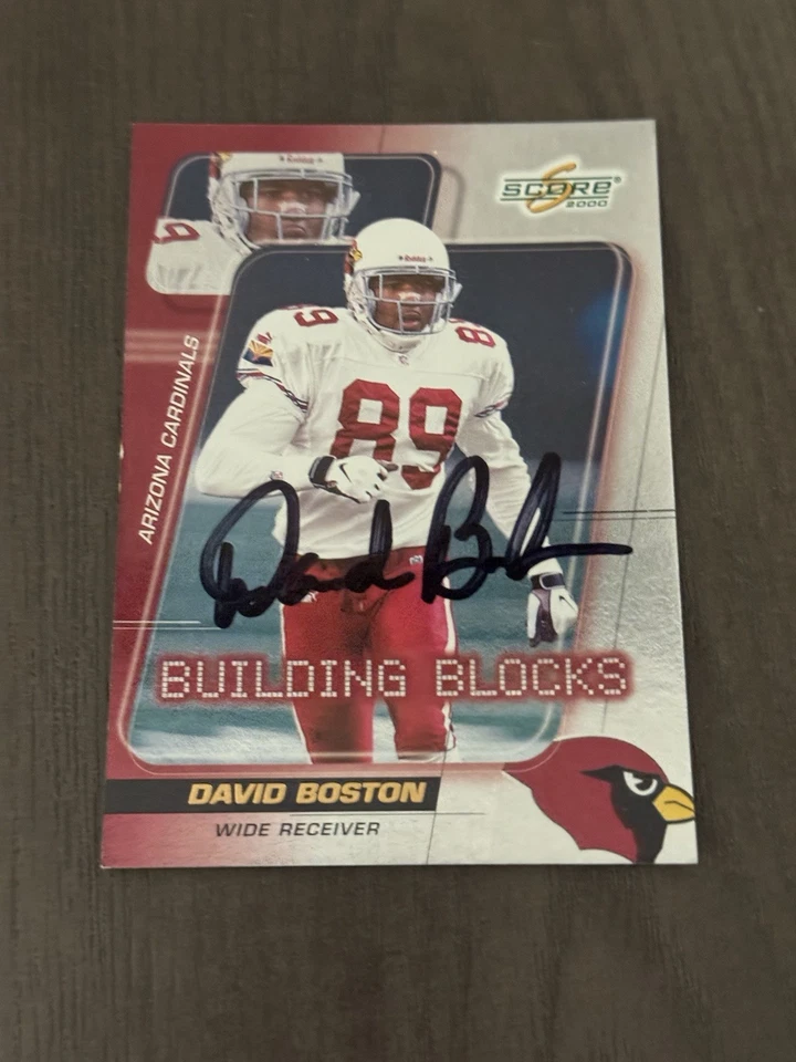 2000 Score Building Blocks #BB15 DAVID BOSTON Autographed HAND SIGNED Auto Card - Image 1 of 2
