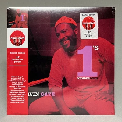 MARVIN GAYE Number 1's (LP, 2020) SEALED Target LE TRANSLUCENT PURPLE VINYL - Image 1 of 3