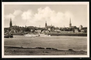 Wesel a. Rh., Ansichtskarte, Ortsansicht mit Rheinpartie  - Picture 1 of 2