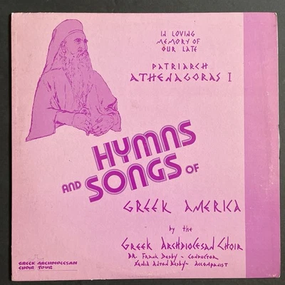 Greek Archdiocesan Choir~Hymns & Songs Of Greek America~EX Vinyl~Dr. Frank Desby - Image 1 of 2