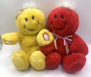 Peluche cantor raro DanDee Smiley Face Duo "Put On A Happy Face" 2001 - Imagen 1 de 7