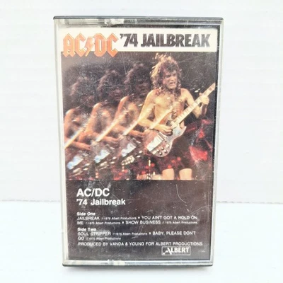 Vintage 1984 AC/DC '74 Jailbreak CASSETTE TAPE USA Atlantic Recording Corp. - Image 1 of 4