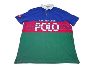 Vintage Polo Ralph Lauren Rafting Club Hi Tech Rugby Shirt Herren XXL Colorblock - Bild 1 von 8