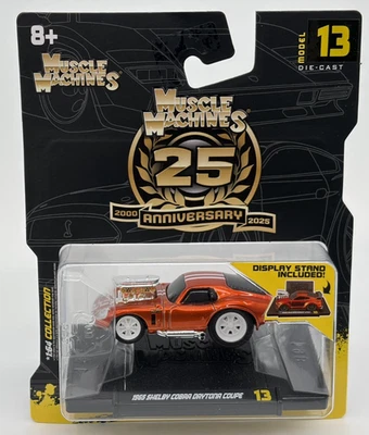Muscle Machine 25 Year Anniversary 1965 Shelby Cobra Daytona Coupe Model 13 1:64 - Image 1 of 4