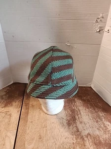 Kangol Womens Deeto Hat Cap Size Medium Preppy Old Money Timeless Brown/Green  - Picture 1 of 7