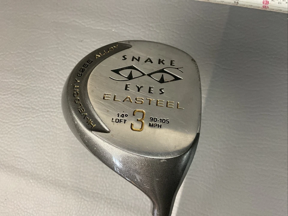 Ojos de serpiente elasteel 3 madera alta velocidad aleación E255 14° loft 90-105 MPH Foto 1 de 4