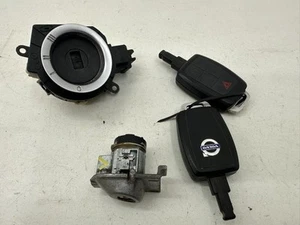 VOLVO V50 LOCK SET IGNITION BARREL & DRIVERS DOOR LOCK WITH FOB KEYS 31300585 - Picture 1 of 9