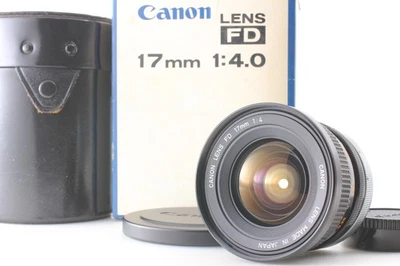 Lente MF ultra gran angular temprana rara O [sin usar/caja] Canon FD 17 mm f/4 de JAPÓN Foto 1 de 4