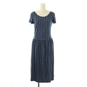 Agnes B B. Dress Short Sleeve Mimore Long Floral 1 Blue White NR Used e9ff89a527 - Picture 1 of 6
