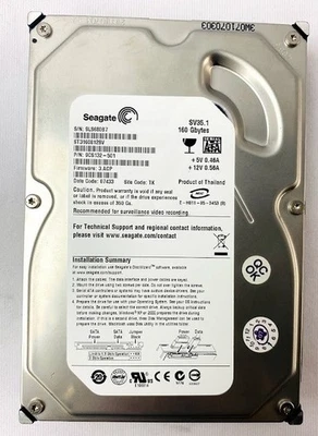 Seagate ST3160812SV 9CS132-501	 Hard Disk Drive - Image 1 of 4