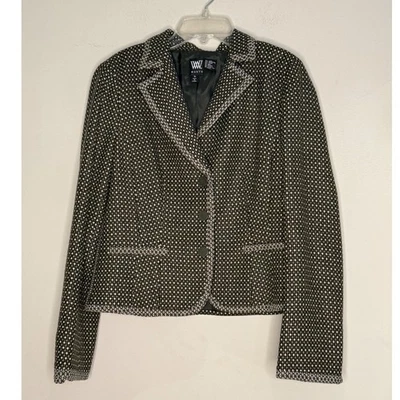 Chaqueta Worth Wear Mujer 10 Profesional Tweed Mezcla Lana Blazer Negocios Clásico Foto 1 de 4
