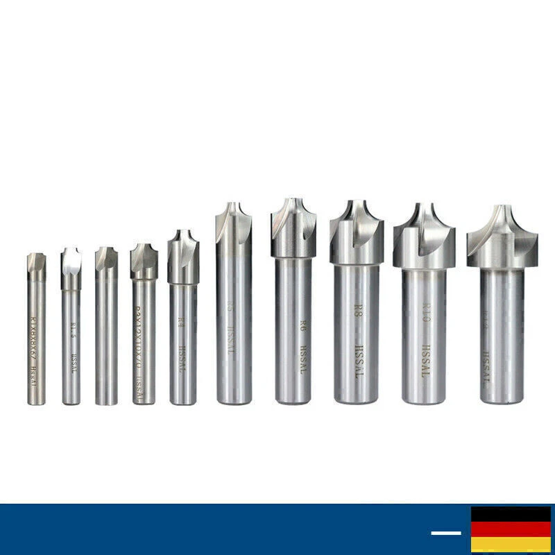 1er CNC-Schaftfräser Eckenrundfräser R1.0-R12 HSS-Radiusfräser - Bild 1 von 4