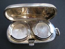 Birmingham 1911 silver double Sovereign case holder
