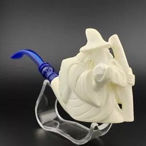 Wizard Gandalf Block Meerschaum Pipe,With Case,Unique Meerschaum Pipes - Picture 1 of 9