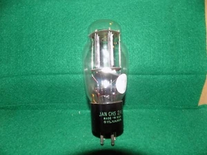 One TV-7D/U Tested @64 Sylvania JAN CHS 2A3 Black Plate Tube Used - Picture 1 of 4