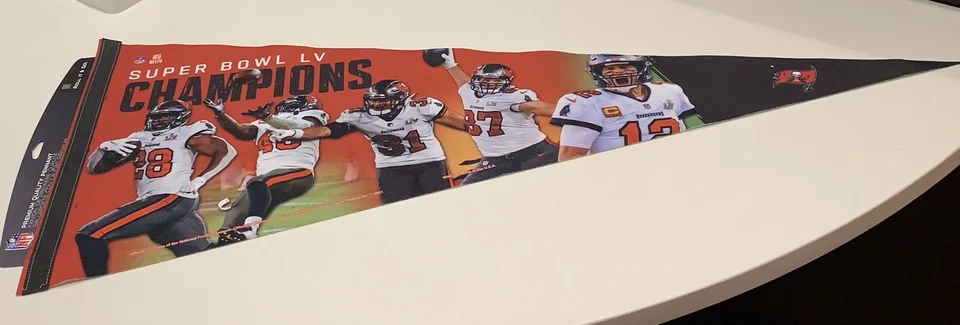 Tampa Bay Buccaneers Super Bowl 17 X 40 pulgadas ¡Banderín de jugador premium de WinCraft! Foto 1 de 1
