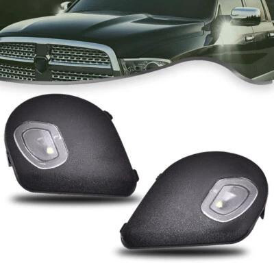 New Fit For 2010-2019 Dodge Ram 1500 2500 3500 4500 5500 Mirror Puddle Lights - Image 1 of 4