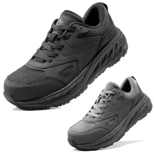 Men Work Shoes Steel Toe Sneaker Industrial Breathable Lightweight Safety Shoes - Picture 1 of 11