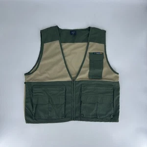 ExOfficio Mens Size Large Green Nylon Multipocket Fishing Hunting Mesh Vest - Picture 1 of 9