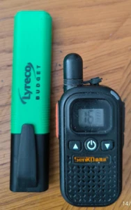 MINI TALKIE WALKIE UHF 3 WATTS 16 CANAUX Hauteur 8.7 Cm neuf sans boite origine - Zdjęcie 1 z 5