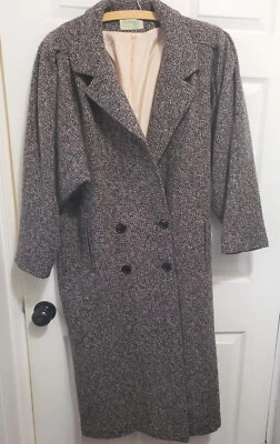 Gabardina para mujer JILL JR de colección gris espiga 100 % lana plisada hombro Foto 1 de 4