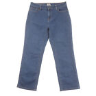 L.L. Bean Classic Fit Straight Jeans Womens Petite 12P (SHORTENED) Blue Denim