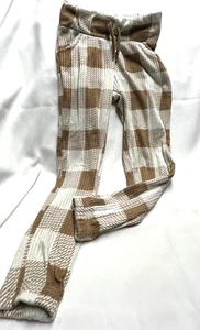 LOT3831- Girl's WONDER NATION- Tan Plaid Pants - Size 6X - Picture 1 of 2